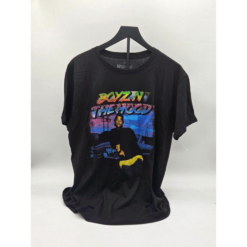 Boyz N the Hood Black Graphic T-Shirt Size L 100% Cotton 101-280